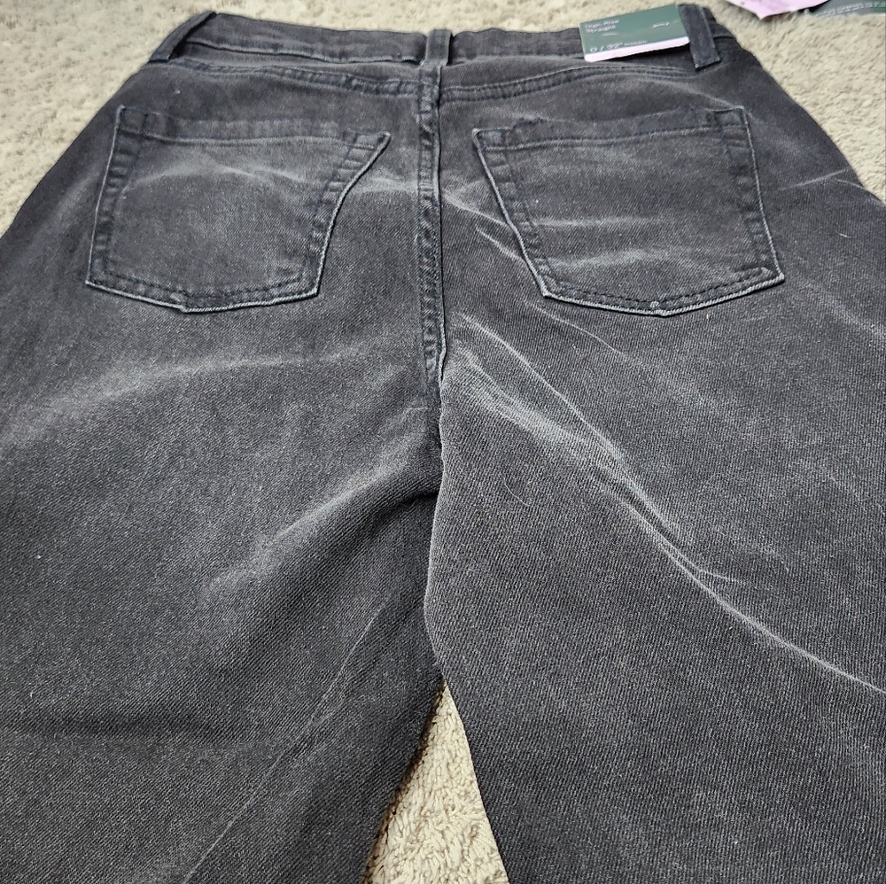 Wild Fable High-Rise Straight EasyRigid Black Wash Jeans Size 6/32" - Picture 5 of 16